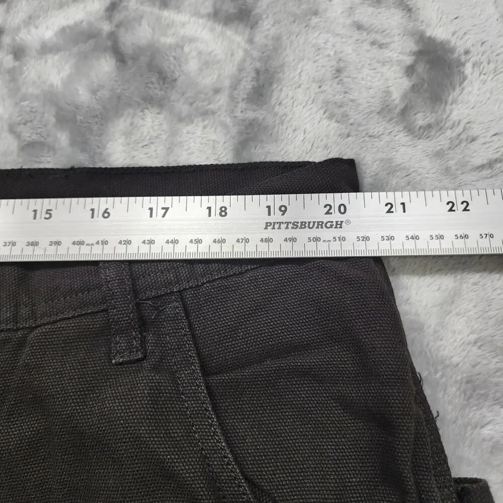 NEW Polar King Key Pants Mens‎ 40X32 Black Fleece Lined Canvas Carpenter Utility